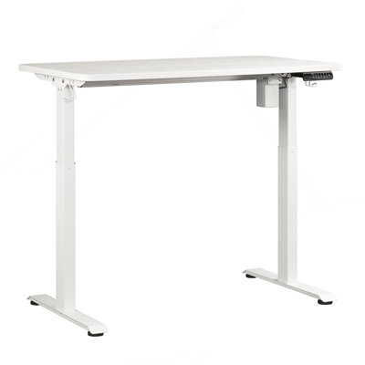 Bureau assis / debout, finition blanche
