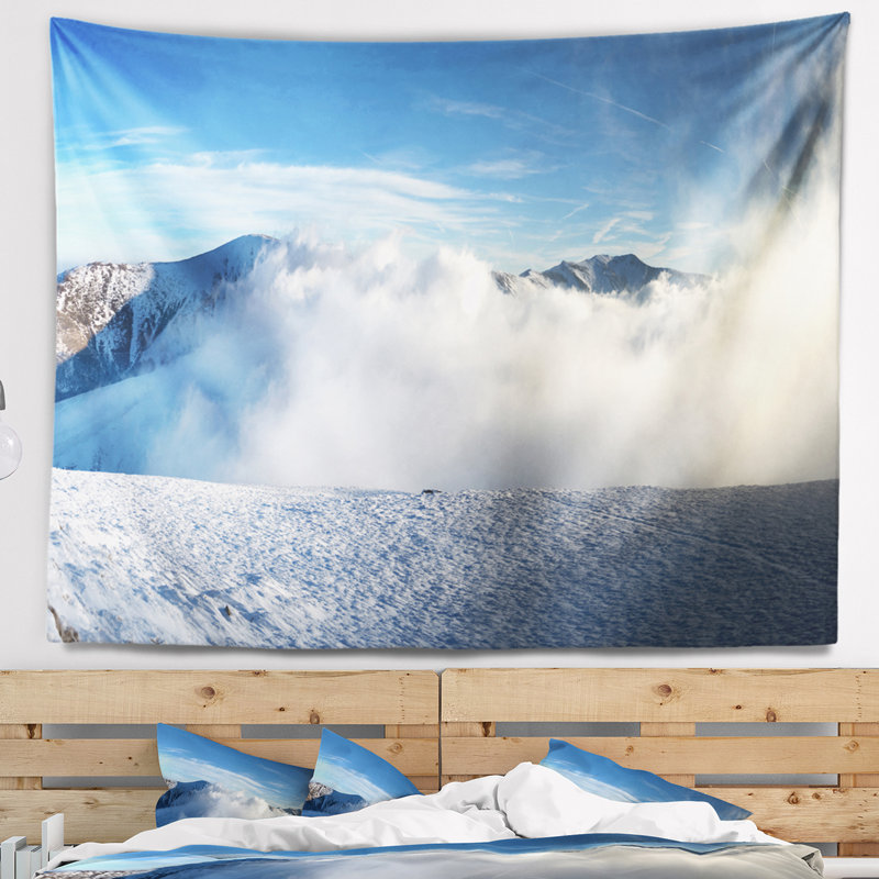 Photographie belle tapisserie de paysage d'hiver, H 32 po x l 39 po