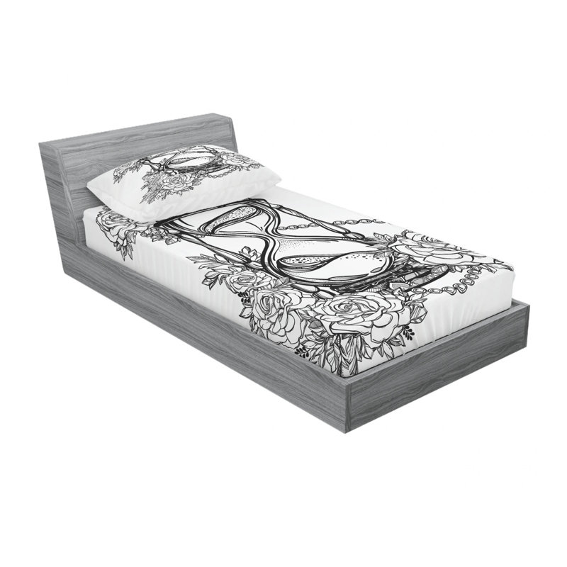 Microfiber Sheet Set, Twin Sheet Set with 1 Pillowcase