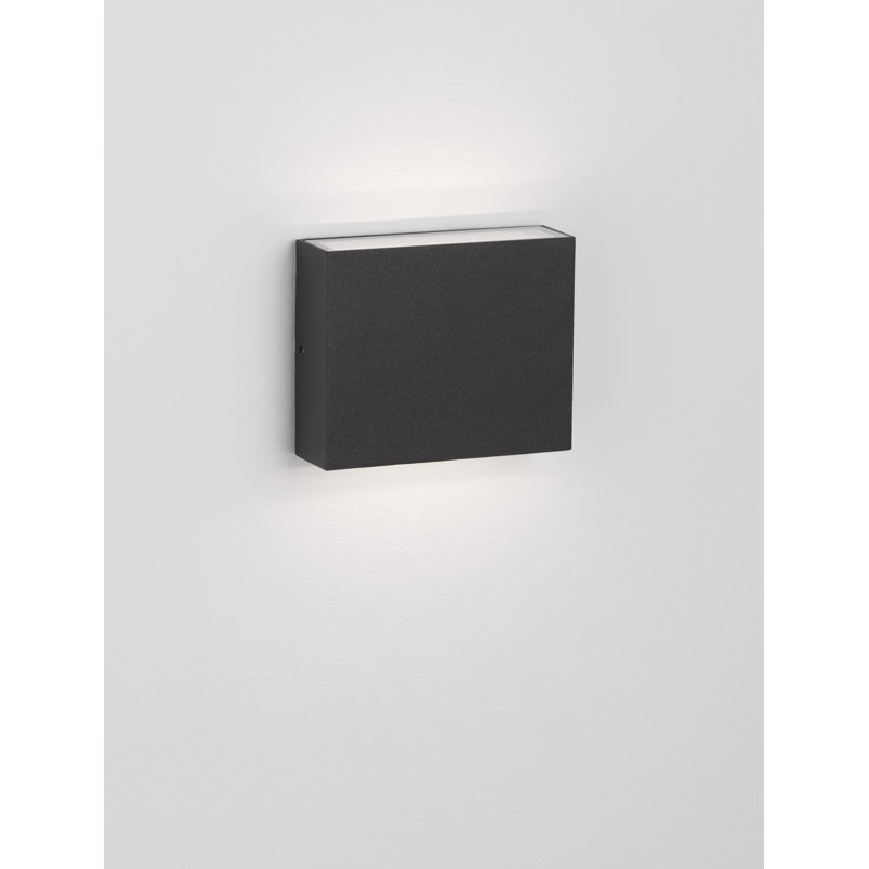Black Integrated LED Outdoor Flush Mount