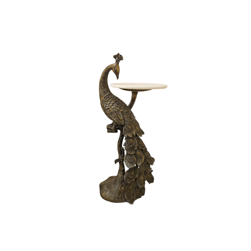 MAYURA ACCENT TABLE GOLD FINISH, Gold