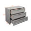 Lit mezzanine simple gris avec une armoire et une tablette efficaces. Fabriqué en bois massif. Économisez de l'espace et restez organisé. Barrière de sécurité complète pour. Pas de sommier requis. Espaces de rangement spacieux. Bois massif