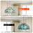 Single Head Green Floral Tiffany Chandelier， Adjustable Height Hanging Lamp For Kitchen Dining Roon