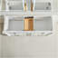 Ensemble de meuble-lavabo double autoportant 60 po avec 2 poignées entièrement assemblé