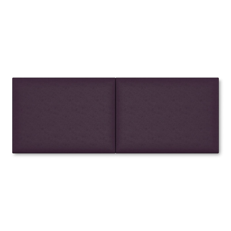 Tête de lit en cuir végétalien Panelist Luxe: solution polyvalente pour la décoration intérieure, Queen, Mauve Kalamata