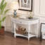 Console 45 po en bois massif avec tiroir-1894894306