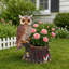 Jardinière multifonctionnelle hibou en résine 24,41 po pour la maison