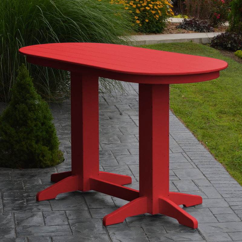 Table de salle à manger Nettie, Rouge vif, l 33 po x L 72 po x H 42 po