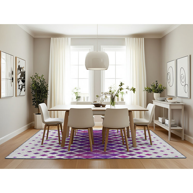 Tapis mauve Power Loom, Rectangle 7 pi x 10 pi