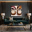 «Music Tabla», art mural sur toile beige-396061634