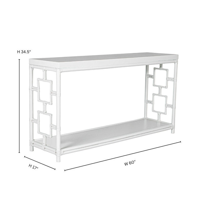 Sobe 60'' W Console Table, Light Blue
