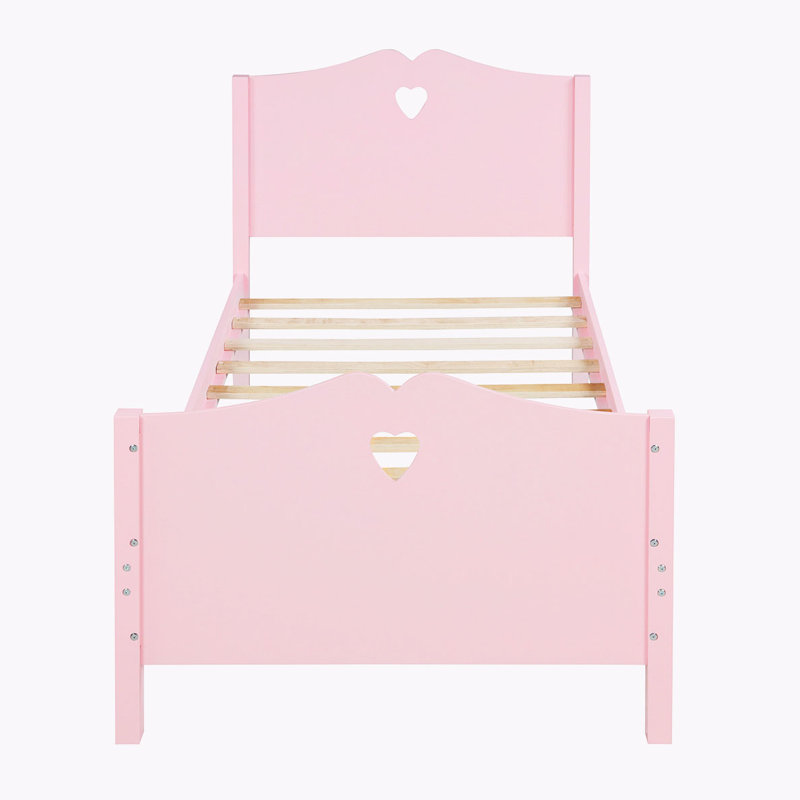 Eastford Solid Wood Platform Bed, Pink