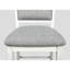 Mobilier en bois de style campagne avec tabouret de bar 2 pièces blanc et gris