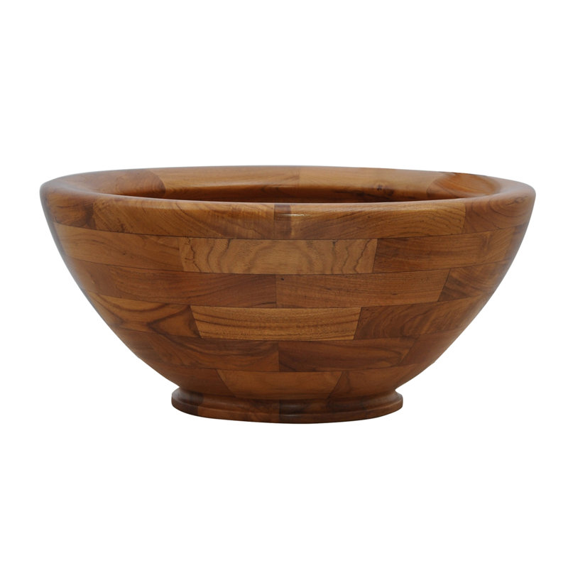 Lavabo de salle de bain vasque circulaire Antigua , Teck