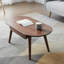 Table basse rectangulaire avec plateau, tablette et tiroir