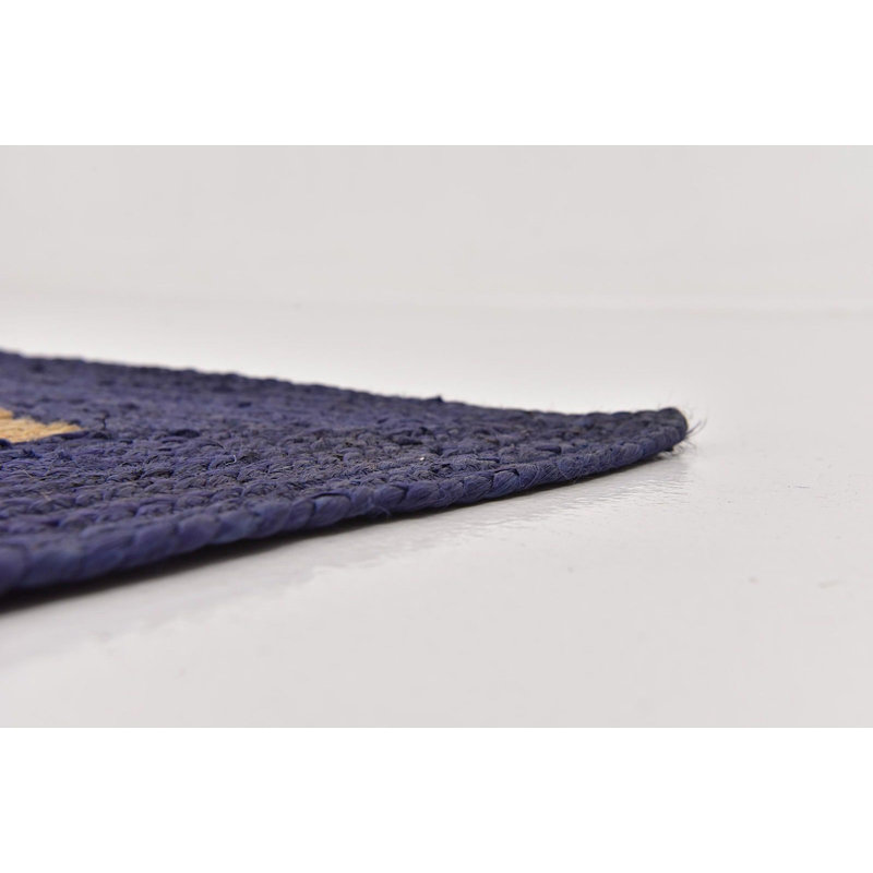 Tapis beige tressé à la main Ayako Southwestern, Tapis de couloir 2 pi 6 po x 6 pi
