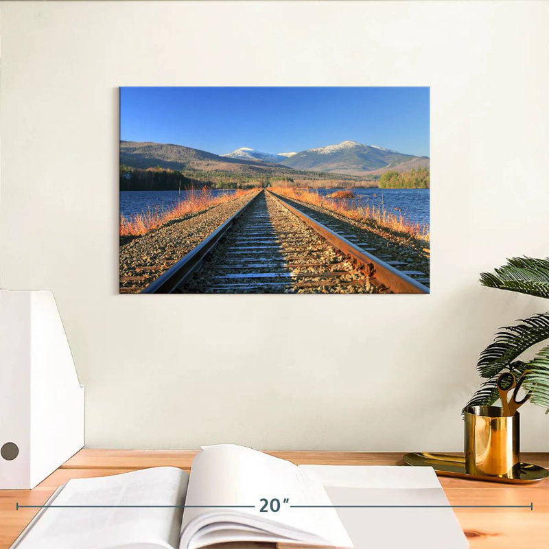 Lilie Androscoggin River Train Tracks, 8" H x 12" W