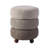 Modern Corrugated Upholstered Storage Ottoman Or Accent Stool With Rubberwood Ball Feet-2143908211
