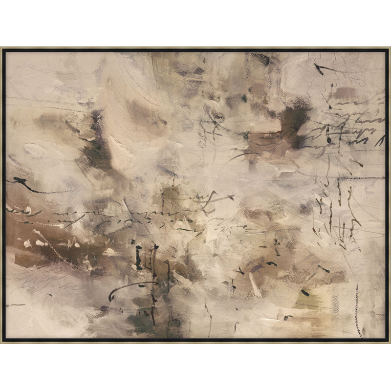 Écriture sur le mur 2, reproduction d'art encadrée, H 20,25 po x l 26,25 po