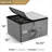 Sorbus 12-Glass Wine Glasses Storage Case Stemware in Grey
