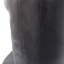 Table d'appoint MGO Hollow, texture semblable au bois, couleur noire-257987026
