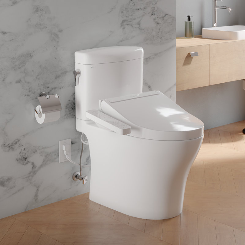 Aquia® Dual-Flush Elongated Two-Piece Toilet with Tornado Flush (Seat Included)