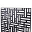 Panneau d'intimité en métal l 76 po H48 po - pour jardin d'extérieur, noir, métal polyvalent, balcon-121617529