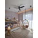 Hardy 3 - Blade Flush Mount Ceiling Fan with Remote Control