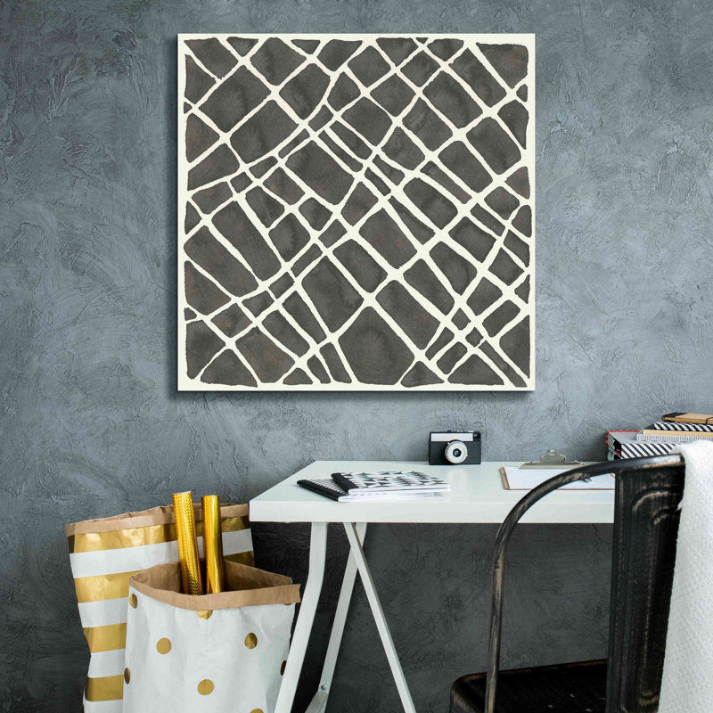 «Graphisme VI» par Chris Paschke, impression sur toile, estampe numérique, H 26 po x l 26 po x P 1,5 po