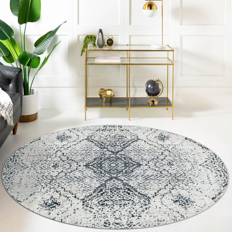 Massie Geometric Indoor Rug, Round 7'10"
