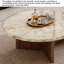 Table basse ronde en marbre de style italien italien