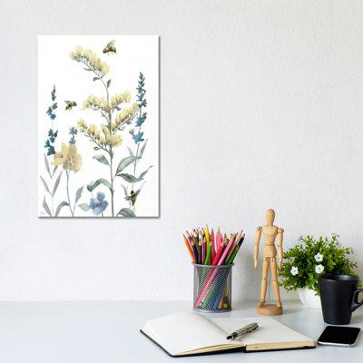 Bumble Bee Garden I By Nan - Wrapped Canvas Art Prints by Nan - Wrapped Canvas Gallery-Wrapped Canvas Giclée