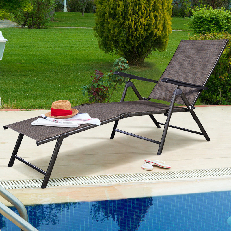 Soileau Outdoor Chaise Lounge