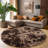 Ebern Designs Soft Fluffy Tie-Dyed Light Coffee Shag Area Rug for Living Room Bedroom Nursery Kids Room-1164655166-1164655110