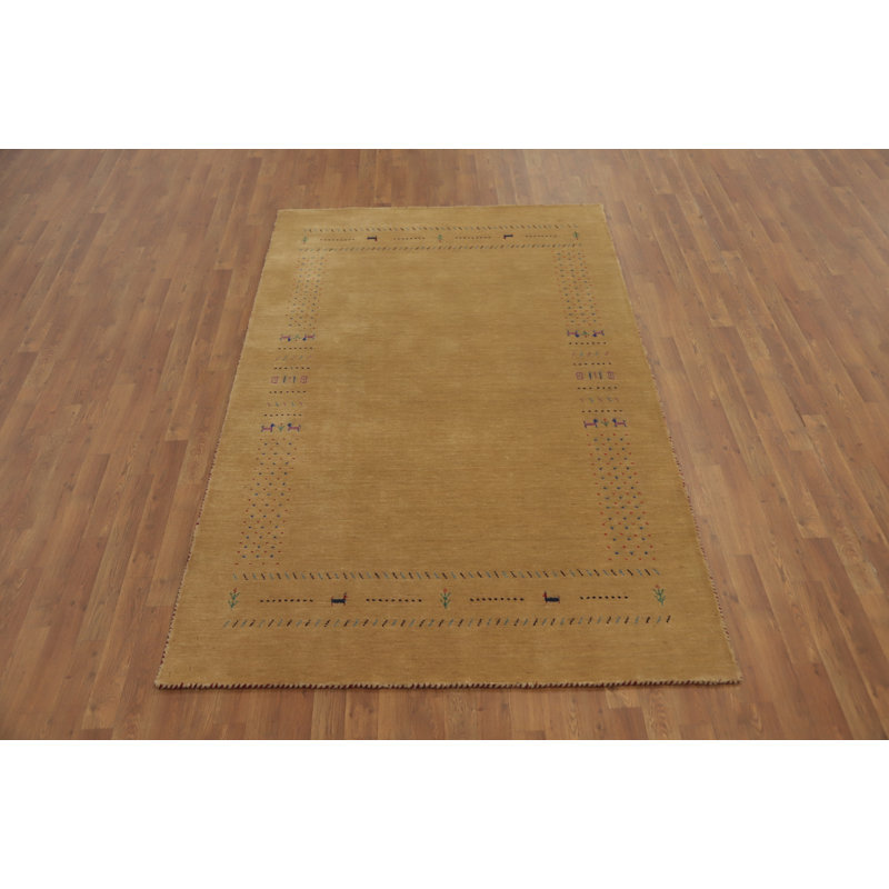 Tribal Gabbeh Style Oriental Area Rug 5x8
