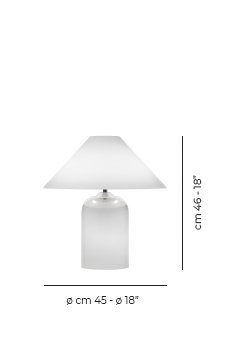 Alega Table Lamp White Crystal Glossy Chrome E12 Ul