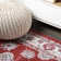 Fenske Modern Persian Vintage Moroccan Traditional Red/Ivory Rug