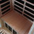 Wizzisaunas 1-Person Indoor Far Infrared Wooden Sauna With 3-Sided Tempered Glass, Red and Blue Light Therapy, Left-Facing Door Design, Remote Temperature Control Via App, Built-In Bluetooth Speaker, Hemlock Wood-127687251-127687252-133685817