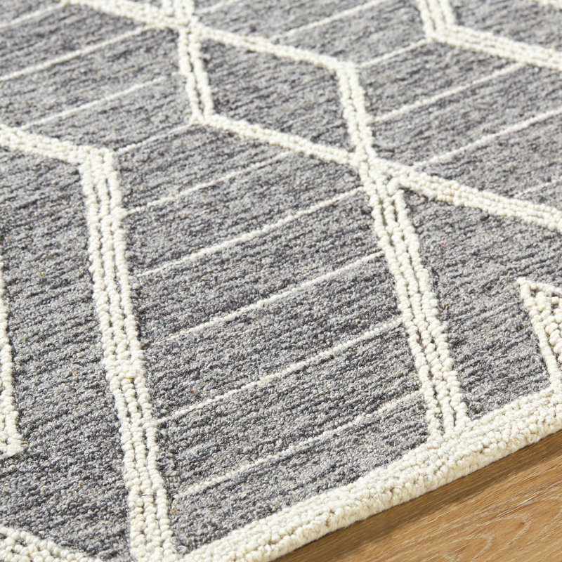 Torra Hand Tufted Wool Moroccan Indoor Rug, Rectangle 2' x 3'