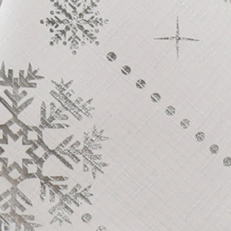 Kailahni Foil Wonderland Snowflake Holiday Fabric Tablecloth, 84" x 60"