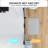 34 "X 72" Bifold Shower Door | 1/4 Inch Tempered Glass With Explosion-Proof Film | Matte Black Aluminum Frame