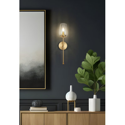 Applique murale moderne 1 lumière 25,25 po Dominique