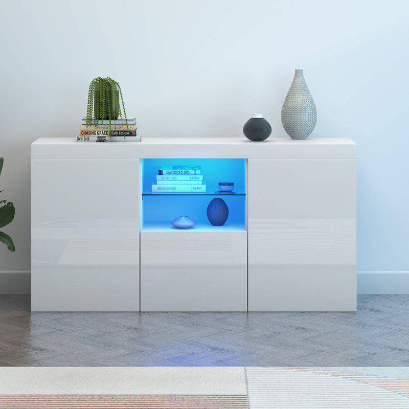 Fayeth 135Cm Wide Sideboard, White