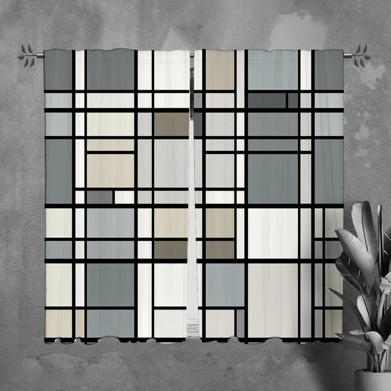 Paire de rideaux obscurcissant en polyester Kylaya, L 40 po x L 82 po