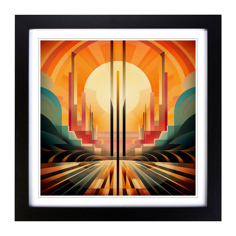 Sunrise No.7 - Framed Print, Black