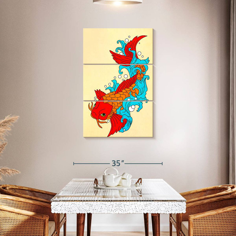 Brampt Koi Fish II, 45" H x 28" W