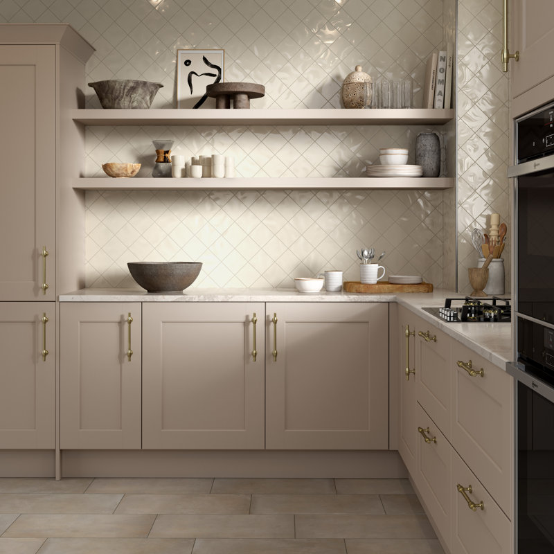 Craft II Gray 4 in. x 4 in. Glossy Ceramic Wall Tile (11.84 sq. ft./Case), Bone