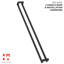 Matte Black Push/Pull Door Handle-92480077