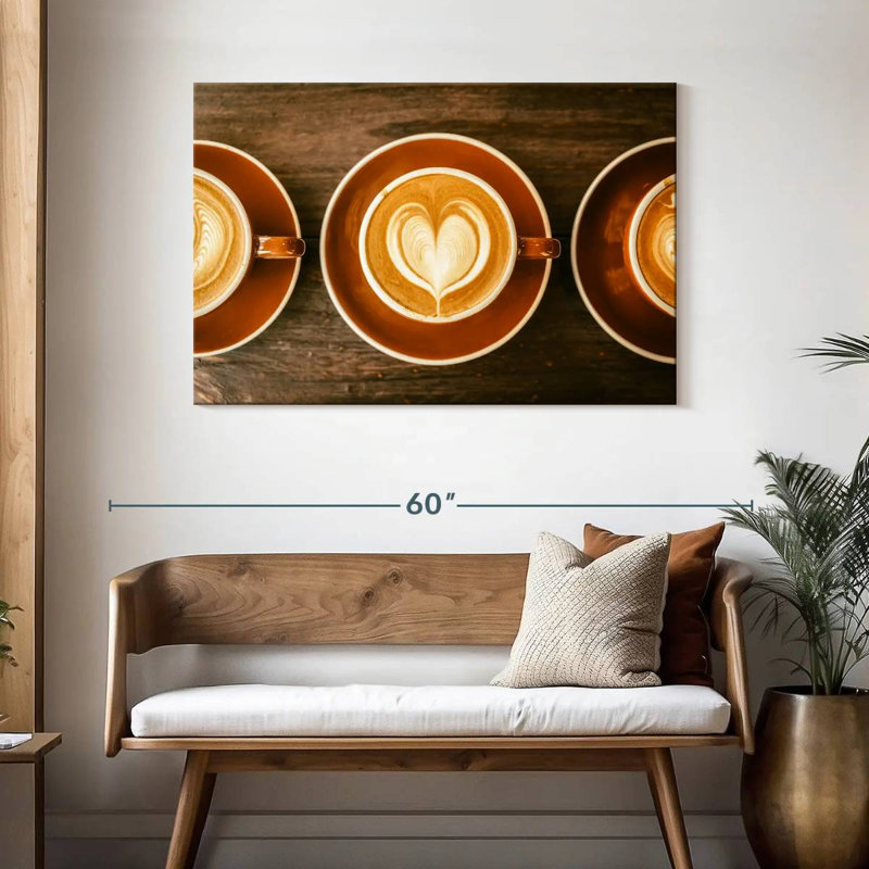 Café Yarlin pour trois, H 30 po x l 45 po
