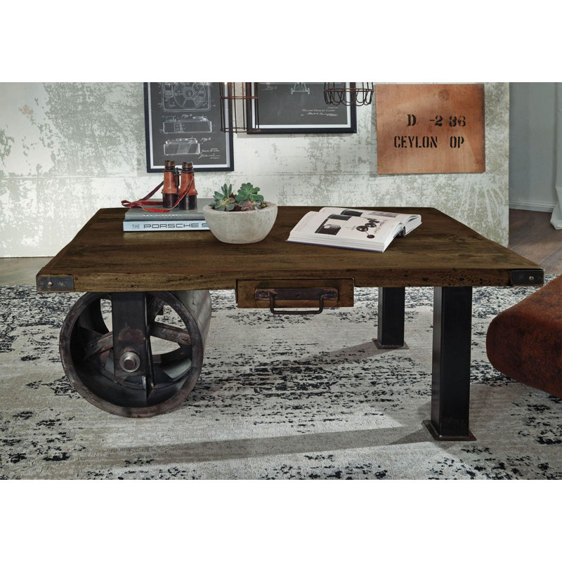 Abstract Coffee Table with Storage